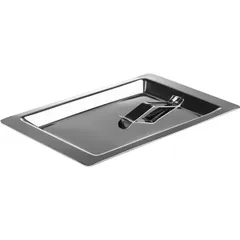 Tray for money stainless steel ,H=1,L=17,B=11cm metal.