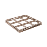 Кассета для посуды 9 ячеек 15,5х15,5 дополнительная полипроп. ,H=45,L=500,B=500мм бежев.