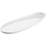 Блюдо «Импульс» овальное фарфор ,L=26,B=10см белый