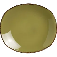 Plate “Terramesa Olive” small oval  porcelain ,H=25,L=260,B=230mm olive.