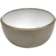 Salad bowl concrete D=105,H=45mm white,gray