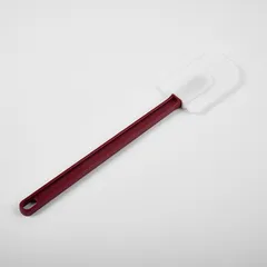 Лопатка жаропрочная силикон,пластик ,L=407/117,B=72мм белый,красный, изображение 2