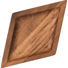 Тарелка «Ромб» светлый дуб  ,H=3,L=30,B=18см св. дерево, изображение 2