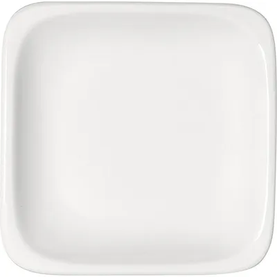 Тарелка квадратная фарфор ,L=19,B=19см белый