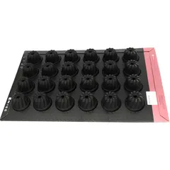 Confectionery mold “Kannele” on a sheet 58.5*38.5cm[24pcs] silicone ,H=54,L=80mm