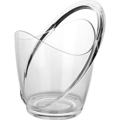 Champagne bucket plastic 3l ,H=27.5,L=23,B=22cm clear.