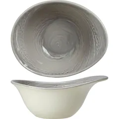 Salad bowl “Scape grey”  porcelain  450ml , H=75, L=180, B=140mm  gray