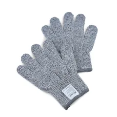 Перчатки защитные[2шт] синтетика,хлопок ,L=22,B=13см серый