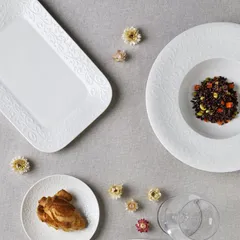 Тарелка глубокая «Жасмин» фарфор 480мл D=295,H=55мм белый, изображение 2