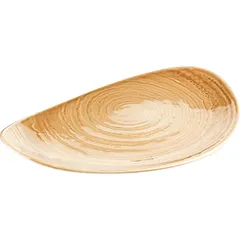 Блюдо «Скейп Охра» фарфор ,L=37,5см бежев., изображение 2