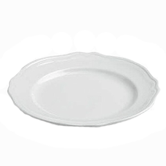 Plate “Opera” small  porcelain  D=28cm  white