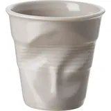 Стакан для горячих напитков «Фруассэ» фарфор 80мл D=65,H=60мм серый,коричнев.