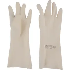 Caramel gloves, size 8 (up to 60 C)  latex , H=5, L=380, B=150mm  beige.