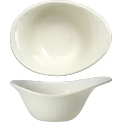 Salad bowl “Scape” porcelain 110ml ,H=52,L=130,B=95mm white