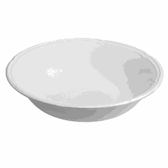 Salad bowl “Overture” porcelain 1.5l D=26,H=6cm white