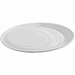 Блюдо «Бистро» фарфор D=28,H=2см белый