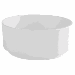 Salad bowl plastic 0.6l D=155,H=65mm white