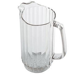 Jug plastic 0.95l ,H=17cm clear.