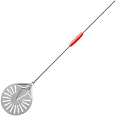 Pizza shovel, perforated aluminum D=23,L=150cm metal,red