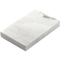 Serving dish marble ,H=2,L=15,B=10cm white