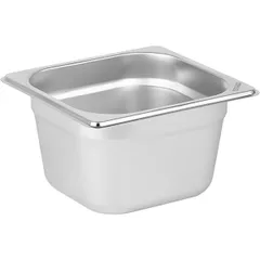 Гастроемкость GN 1/6 сталь нерж. 1,6л ,H=10,L=17,6,B=16,2см металлич.