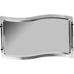 Поднос «Свинг» прямоугольный с ручками сталь ,H=40,L=530,B=325мм металлич., изображение 2