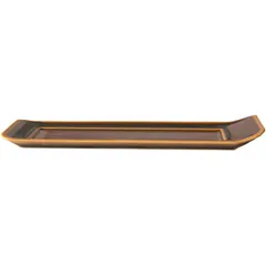 Serving dish porcelain ,L=221,B=86mm brown,black