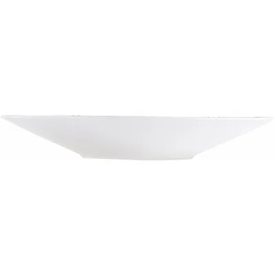 Блюдце «Фрагмент Ардуаз» фарфор D=14,5см белый,серый, изображение 2