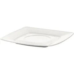 Блюдце «Виктория-отель» квадратное фарфор ,H=20,L=125,B=125мм белый, изображение 2