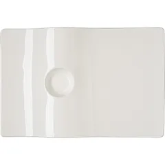 Тарелка «Рандом» фарфор ,H=24,L=330,B=220мм белый, изображение 2