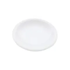 Plate “Satin” small  porcelain  D=19cm  white