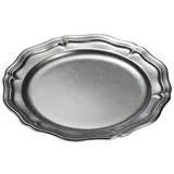 Поднос круглый сталь нерж. D=32,H=2см серебрист.