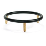 Подставка фуршетная для салатника сталь,дерево D=270,H=75мм черный