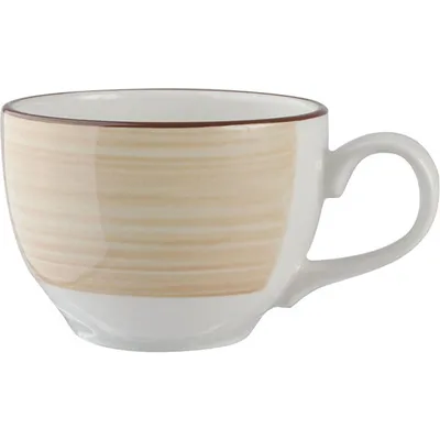 Чашка кофейная «Чино» фарфор 100мл D=65,H=50,L=85мм белый,бежев.
