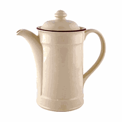 Coffee pot “Claret”  porcelain  425 ml  D=83, H=150, L=180mm  beige, burgundy