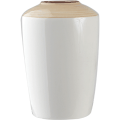 Flower vase “Chino”  porcelain  D=67, H=100mm  white, beige.