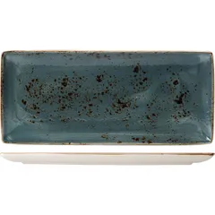 Dish “Kraft Blue” rectangular  porcelain ,H=15,L=370,B=160mm blue