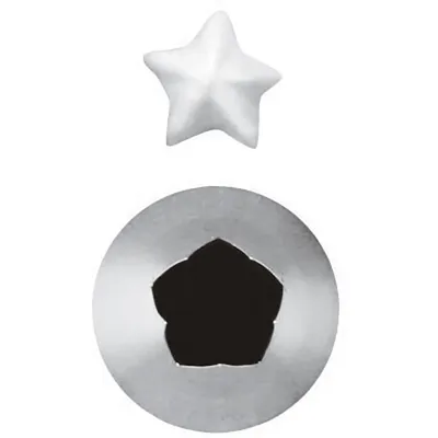 Насадка кондитерская «5-конечная звезда»[6шт] сталь нерж. D=11мм
