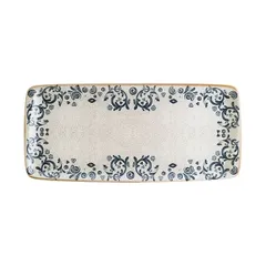 Блюдо сервировочное «Виенто» прямоугольное фарфор ,L=34,B=16см белый,синий