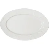 Блюдо «Моцарт» овальное фарфор ,L=32см белый