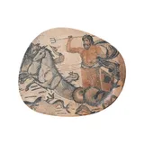 Тарелка «Месопотамия Османия» асимметричная фарфор ,L=24см коричнев.