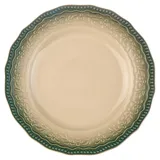 Тарелка «Эйфория» фарфор D=23см бежев.,зелен., Цвет: Бежевый, Диаметр (мм): 230