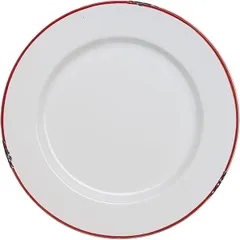 Тарелка «Эйвбери ред» мелкая керамика D=26см белый,красный