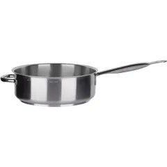 Sauté pan stainless steel 5.8l D=28,H=10,L=58cm metal.