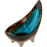 Sauce boat “Fervido” ceramics ,H=97,L=120,B=65mm blue.