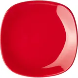Тарелка «Фиренза Ред Квадро» квадратная фарфор ,H=15,L=180,B=180мм красный,белый