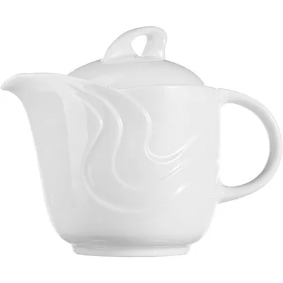 Чайник заварочный «Мелодия» с крышкой фарфор 385мл D=87,H=115,B=145мм белый