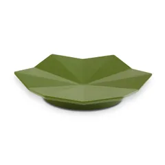 Buffet dish  plastic  D=175, H=25mm  dark green.