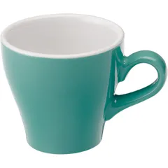 Кружка «Тулип» фарфор 180мл D=90,H=85,L=125мм бирюз.