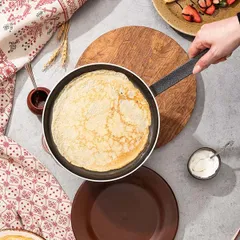 Сковорода для блинов «Клас Шеф» алюмин.,тефлон D=24,H=2,L=45см синий,черный, изображение 2